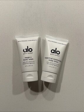 Alo Glow System Mega-C Body Wash & Moisturizing Body Lotion - Travel Size